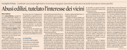 articolo Il Sole 24 Ore del 09.12.2015
