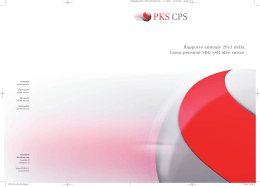 Rapporto annuale 2011 PKS CPS