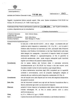Deliberazione n.1263 del 18/07/2014