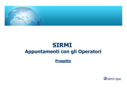 (SIRMI presa appuntamenti draft [modalit&agrave; compatibilit&agrave;])
