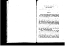 Brigata Como - Cime e trincee