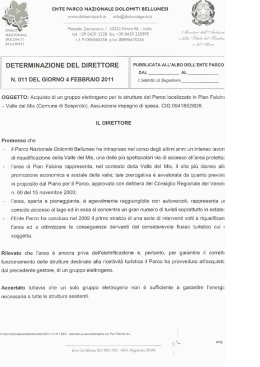 Scarica il documento - Parco Nazionale Dolomiti Bellunesi