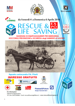 da Venerdì 4 a Domenica 6 Aprile 2014
