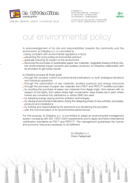 our environmental policy