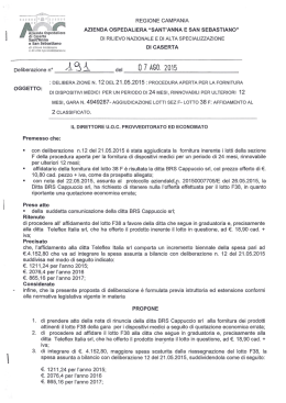 regione campania azienda ospedaliera “sant`anna e san sebastiano”