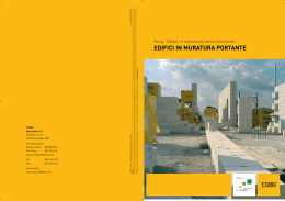 Manuale edifici in muratura portante