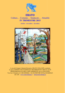 IV Trim. - ERATO CIDA INPS Gruppo Erato