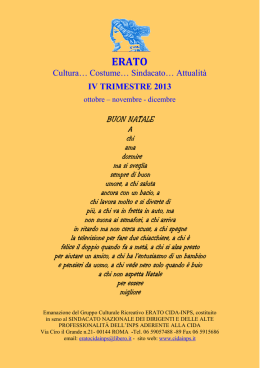 IV Trim. - ERATO CIDA INPS Gruppo Erato