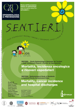Rapporto SENTIERI - Epidemiologia & Prevenzione