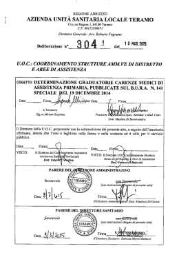 ` REGIONE ABRUZZO AZIENDA UNITA SANITARIA