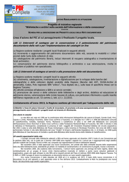 LdA 1) Interventi di sostegno per la conservazione e