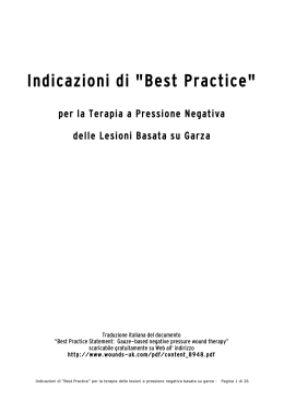 Indicazioni di "Best Practice"