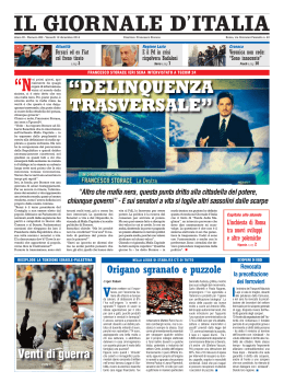 delinquenza trasversale - Il Giornale D`Italia