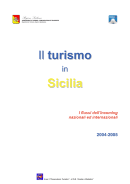 Scarica il documento - ONT Osservatorio nazionale del Turismo