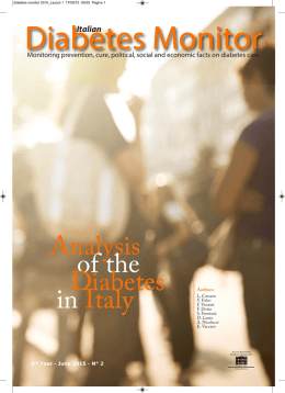Diabetes Monitor 2015 - Italian Barometer Diabetes Observatory