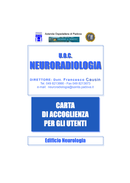 NEURORADIOLOGIA - Azienda Ospedaliera di Padova