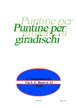 L` Elettronica s.a.s. Via S. G. Bosco n. 22 ASTI