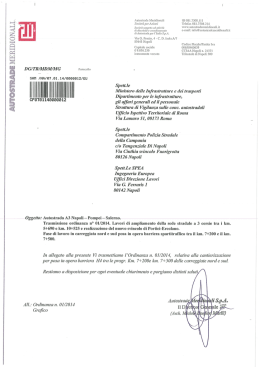 Scarica Ordinanza - Autostrade Meridionali SpA