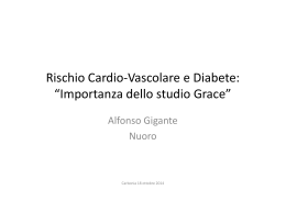 Rischio cardiovascolare e diabete: “importanza dello studio Grace”