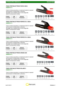 UTENSILERIA MANUALE SALDATURA