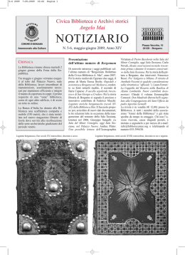 NOTIZIARIO - Angelo Mai