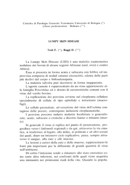 Lumpy skin disease - Società Italiana di Buiatria