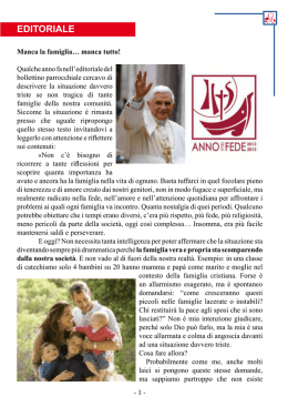 EDITORIALE - Parrocchia di Crescentino