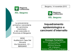 01 sampietro - inquadramento epidemiologico