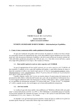 Informazioni per i - Tribunale di Catania