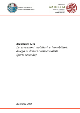 Le esecuzioni mobiliari e immobiliari