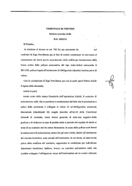 ordinanza - Confconsumatori