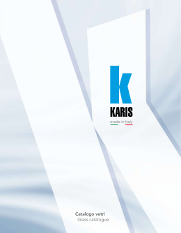 Catalogo Porte in Cristallo Karis