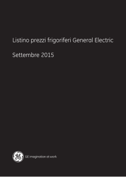 listino incasso 2015 - Frigo2000 | Ge Appliances
