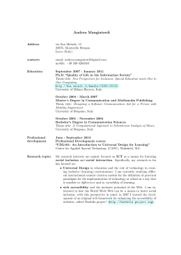 Visualizza curiculum