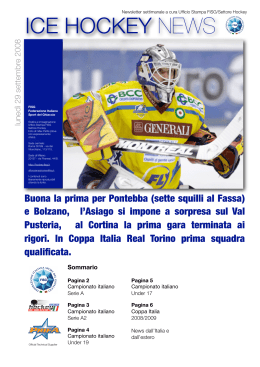 newsletter hockey 08 copia - Hockey Club Bozen Nachwuchs