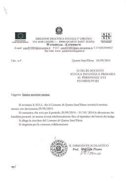 &Eacute; 070/898170 - Direzione Didattica 5 Circolo Quartu Sant`Elena