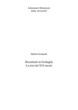 Una ricerca d`archivio su Grottaglie