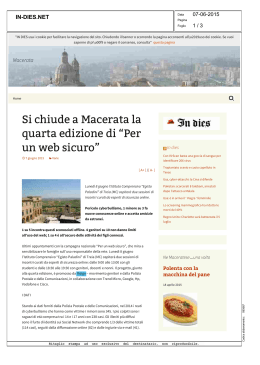 Si chiude a Macerata la quarta edizione di “Per un web sicuro”