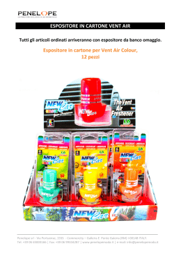 ESPOSITORE IN CARTONE VENT AIR Espositore in
