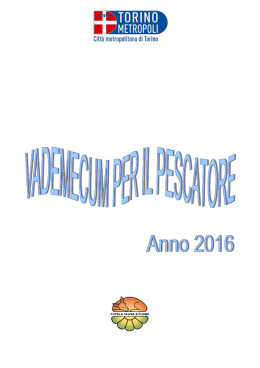 Vademecum per il pescatore 2015