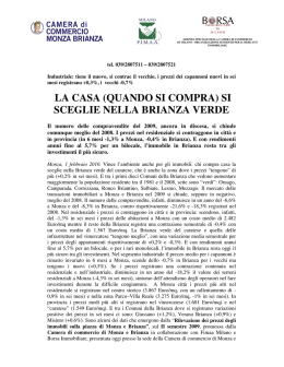 la casa (quando si compra) si sceglie nella brianza verde