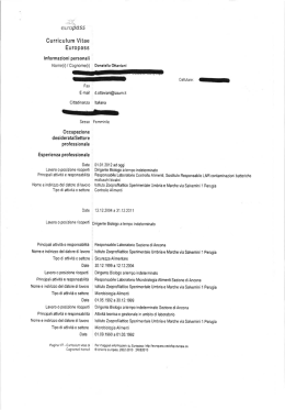 curriculum vitae docente dott.ssa donatella ottaviani