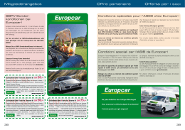 Condizioni speciali per l`ASIB da Europcar