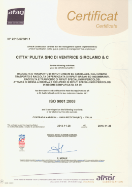 Certifica - Città Pulita snc