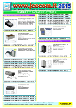 SCATOLE PER CABLAGGI ELETTRONICI