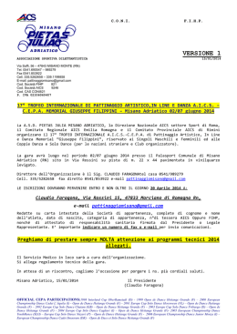 Trofeo Internazionale Filippini: Regolamento - FIHP