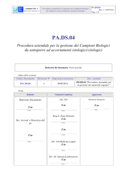 PA.DS.04 - Azienda USL 3 Pistoia