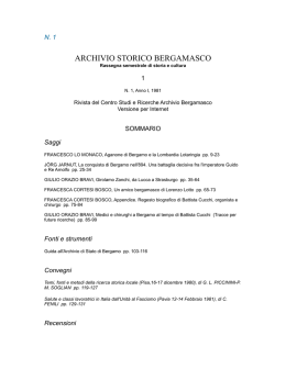 N. 1, anno 1981 - Archivio Bergamasco