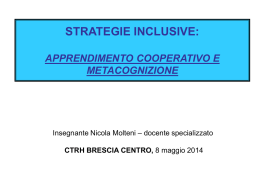 apprendimento cooperativo e metacognizione