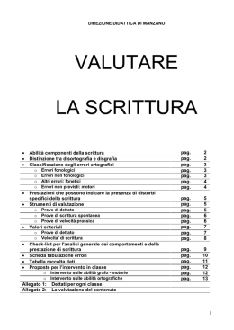 Valutare la scrittura &ndash; Scuola primaria